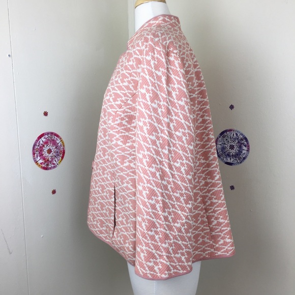 NWOT C. wonder oversized vintage feel dusty pink blazer pockets size 16 - Picture 9 of 13